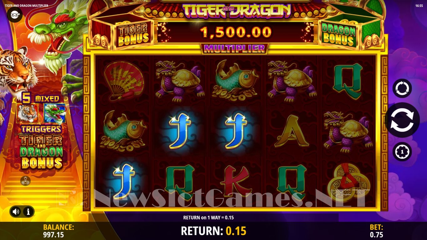 Tiger and Dragon Multiplier Slot Slot Image in Demo - pic. 4