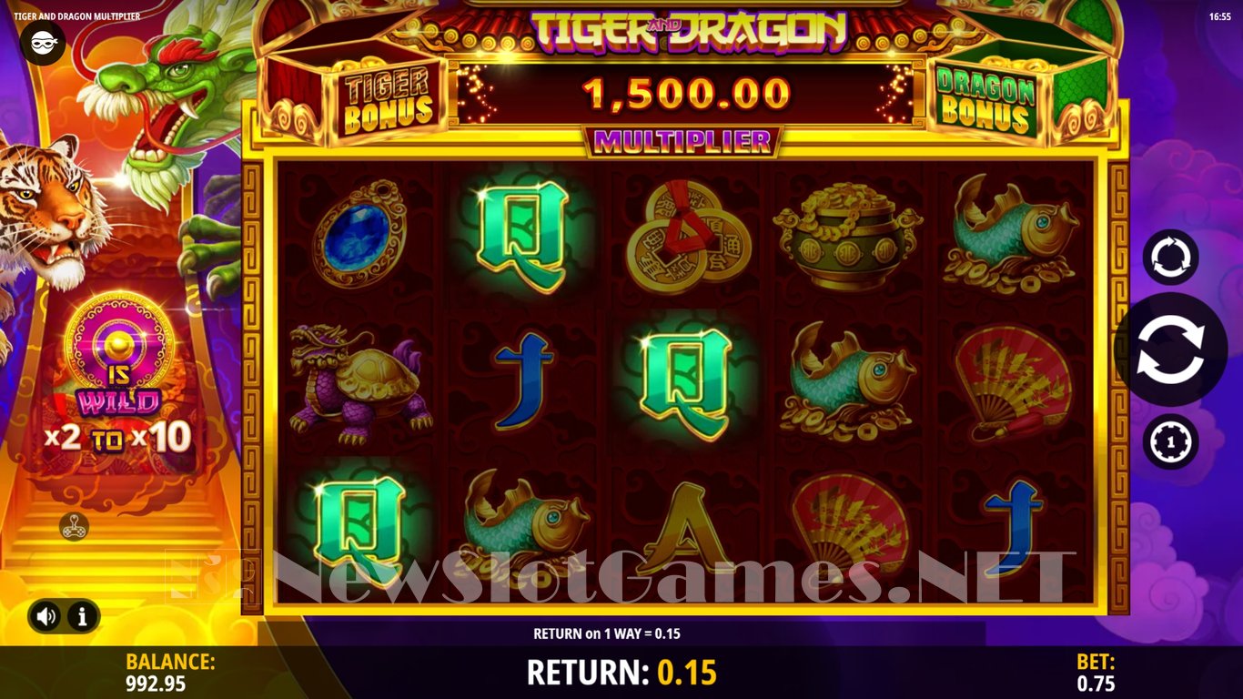 Tiger and Dragon Multiplier Slot Slot Image in Demo - pic. 5