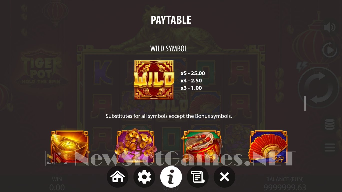 Tiger Pot Hold The Spin Slot Slot Image in Demo - pic. 5