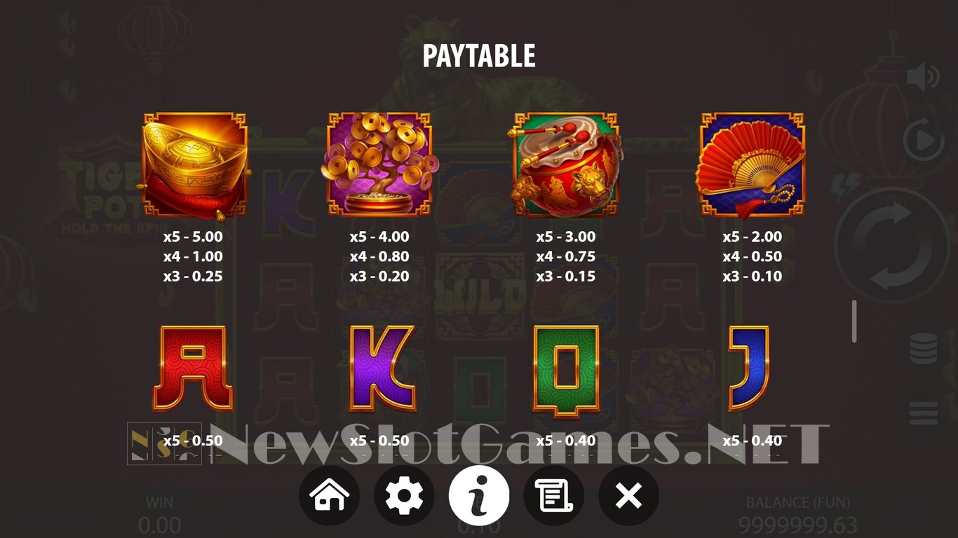 Tiger Pot Hold The Spin Slot Slot Image in Demo - pic. 6