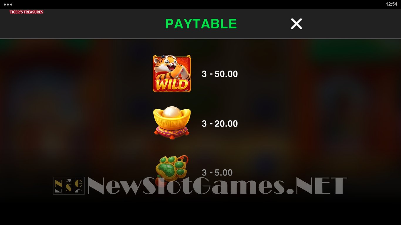 Tigers Treasures Slot Slot Image in Demo - pic. 6