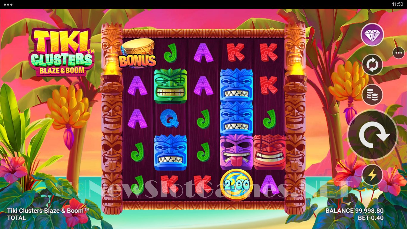 Tiki Clusters Blaze & Boom Slot Slot Image in Demo - pic. 2