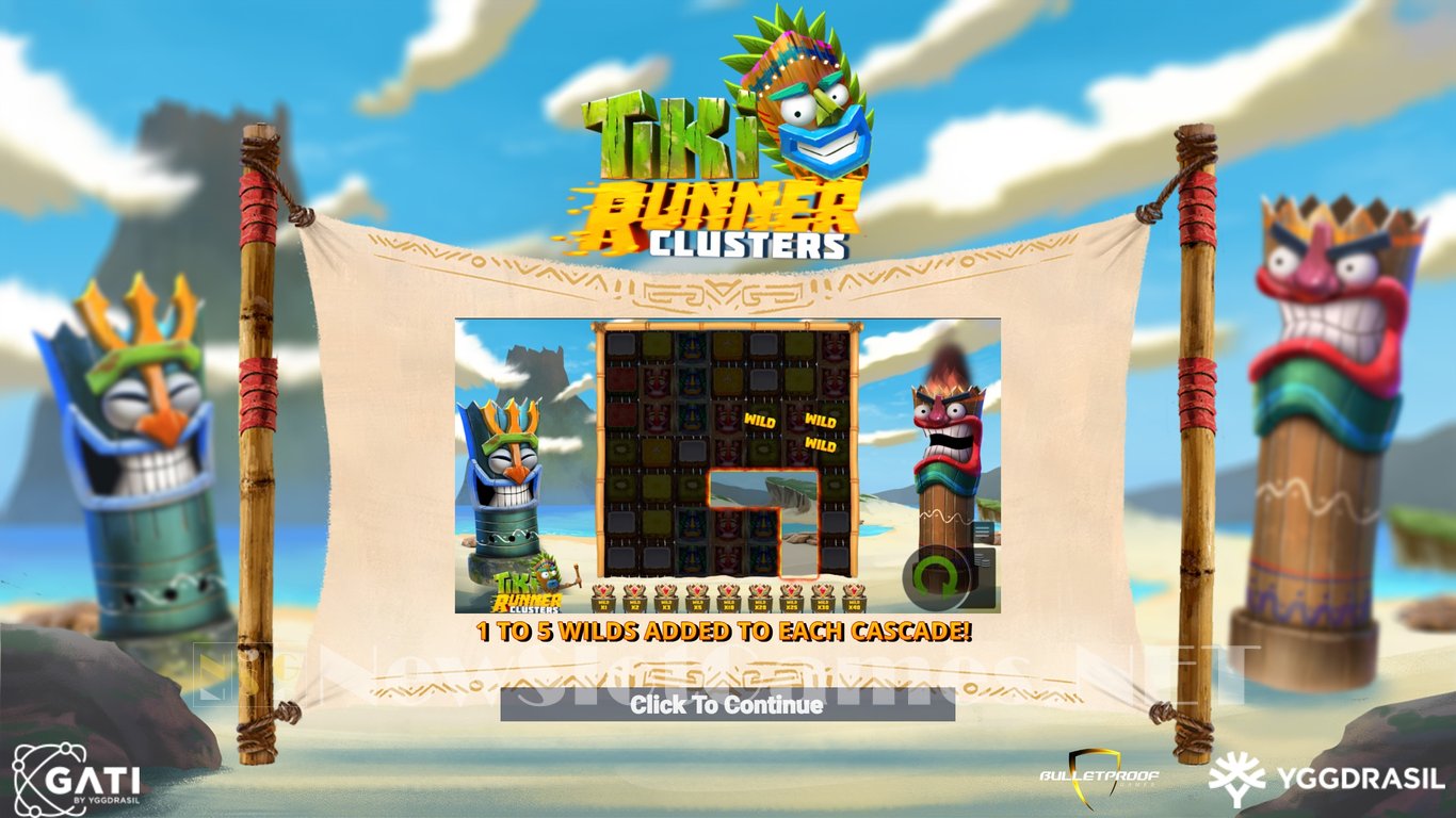 Tiki Runner Clusters Slot Demo Image