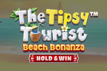 The Tipsy Tourist Beach Bonanza Slot Logo