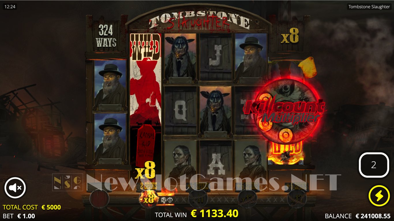 Tombstone Slaughter Slot Demo Image