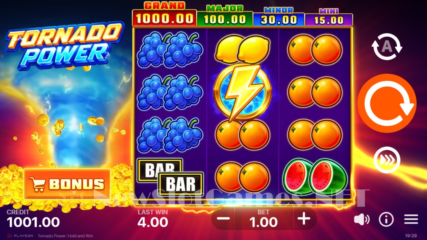 Tornado Power Hold and Win Slot Slot Image in Demo - pic. 2