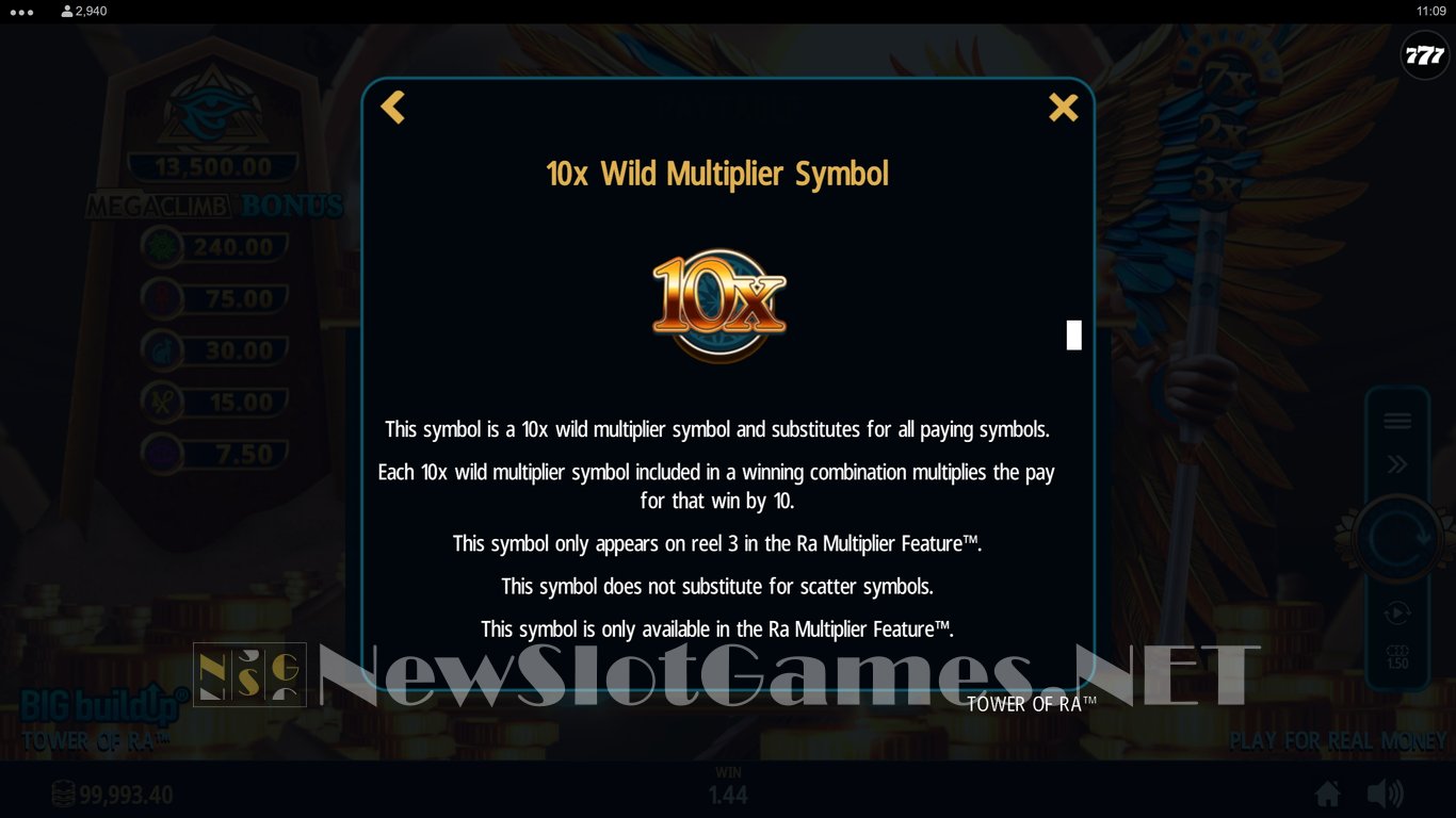 Tower of Ra Slot Slot Image in Demo - pic. 7