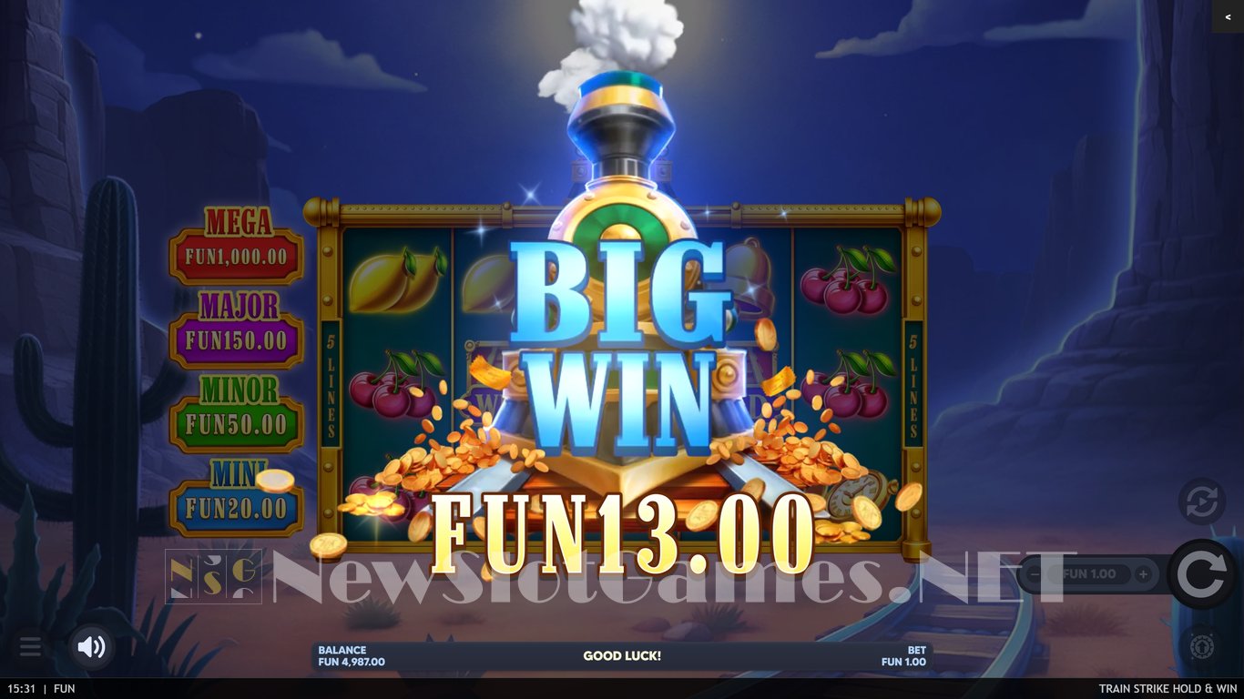 Train Strike Hold & Win Slot Slot Image in Demo - pic. 4