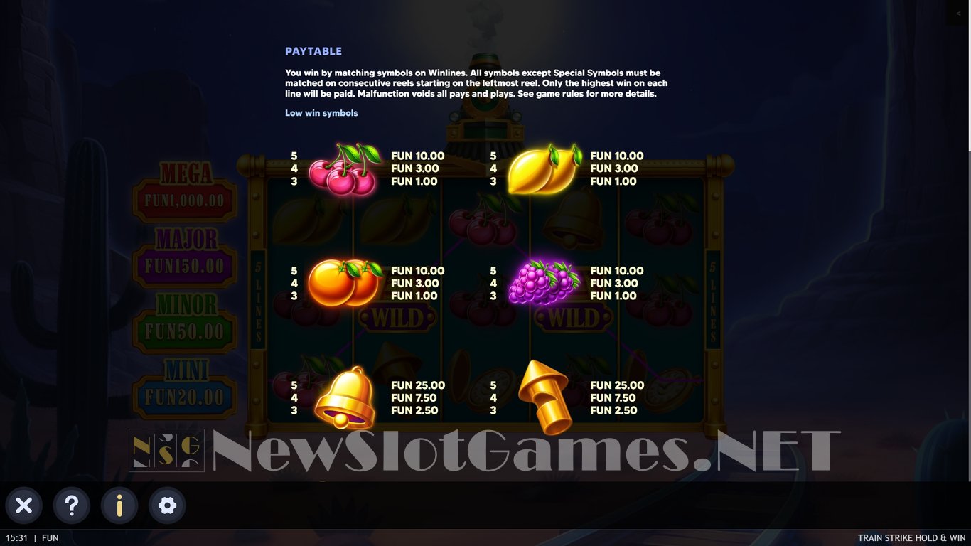Train Strike Hold & Win Slot Slot Image in Demo - pic. 5