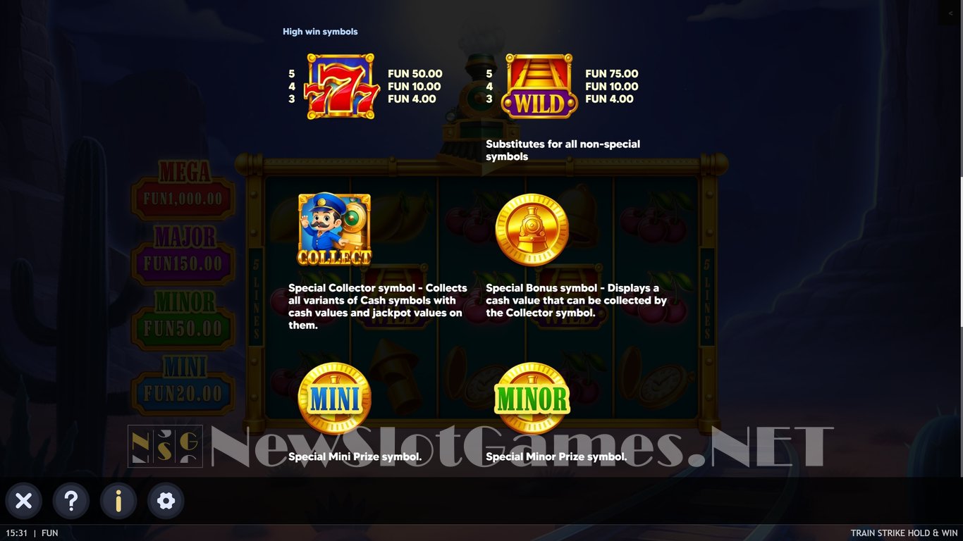 Train Strike Hold & Win Slot Slot Image in Demo - pic. 6