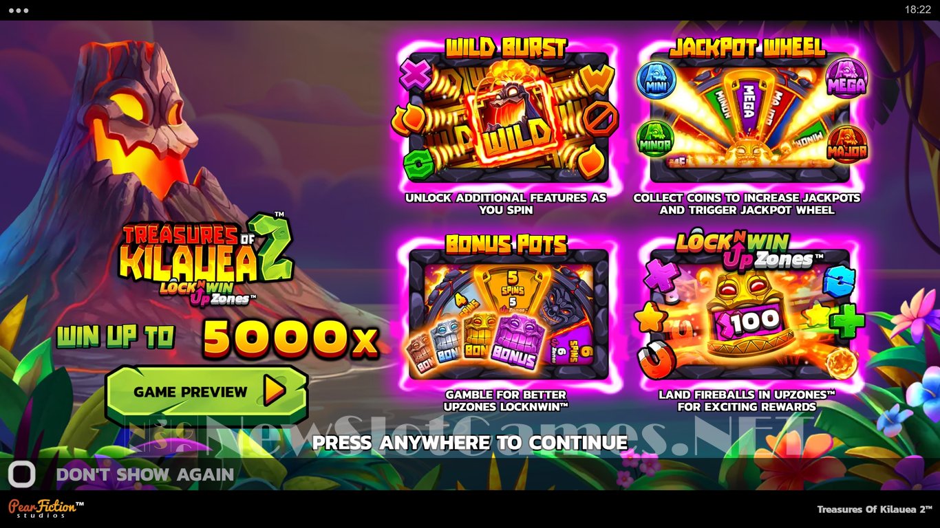Treasures of Kilauea 2 Slot Demo Image