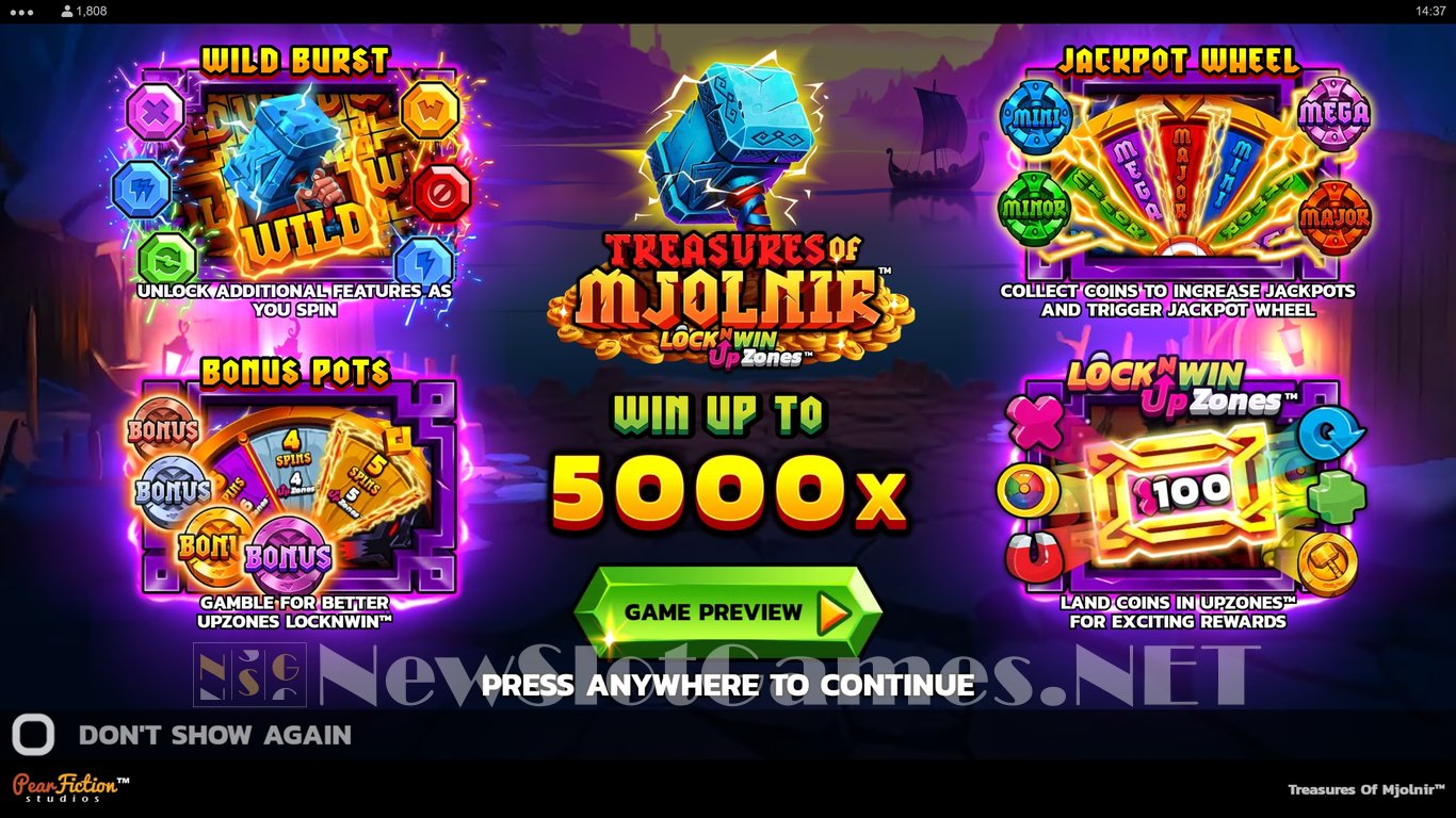 Treasures of Mjolnir Slot Demo Image