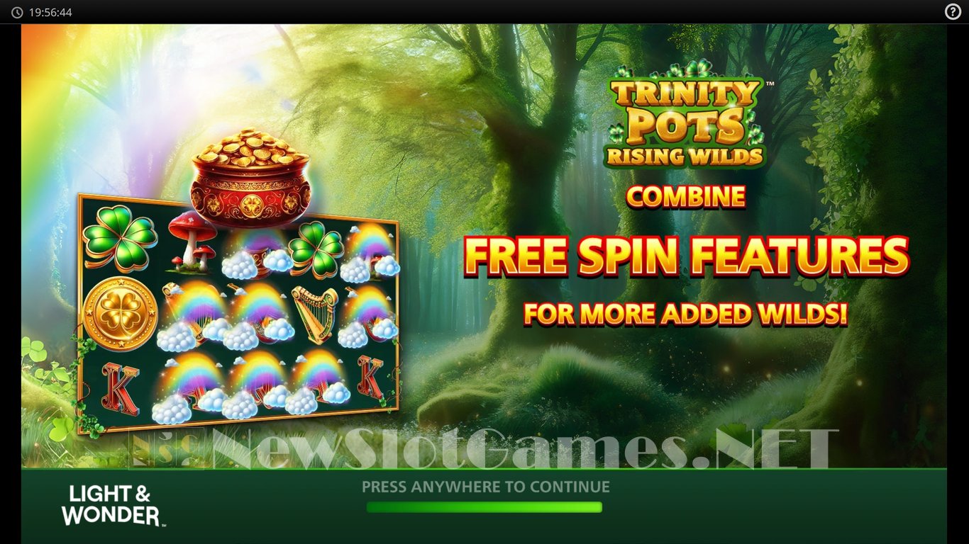 Trinity Pots Rising Wilds Slot Demo Image