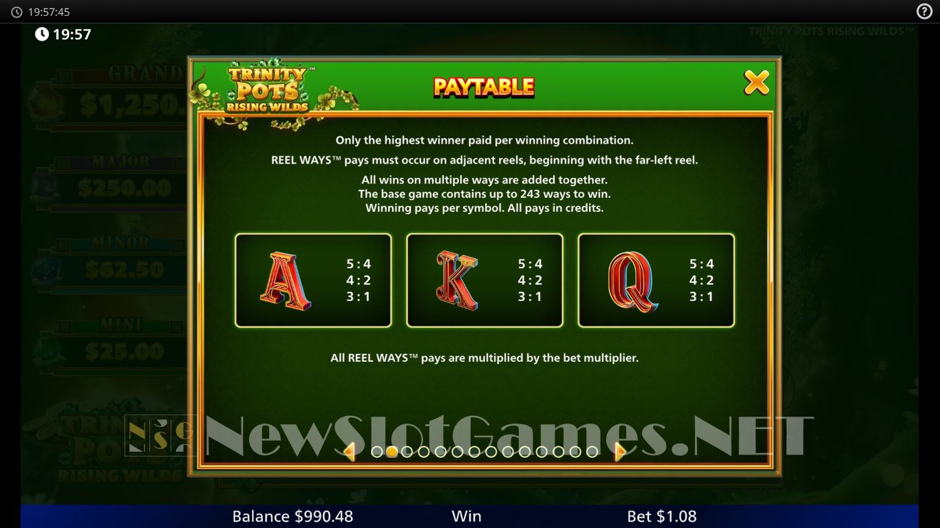 Trinity Pots Rising Wilds Slot Slot Image in Demo - pic. 6