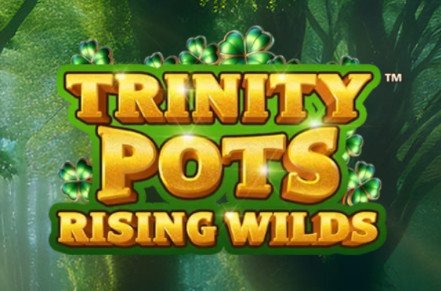 Trinity Pots Rising Wilds Slot Logo