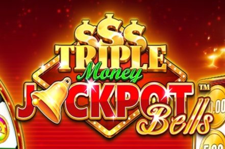 Triple Money Jackpot Bells Slot Logo