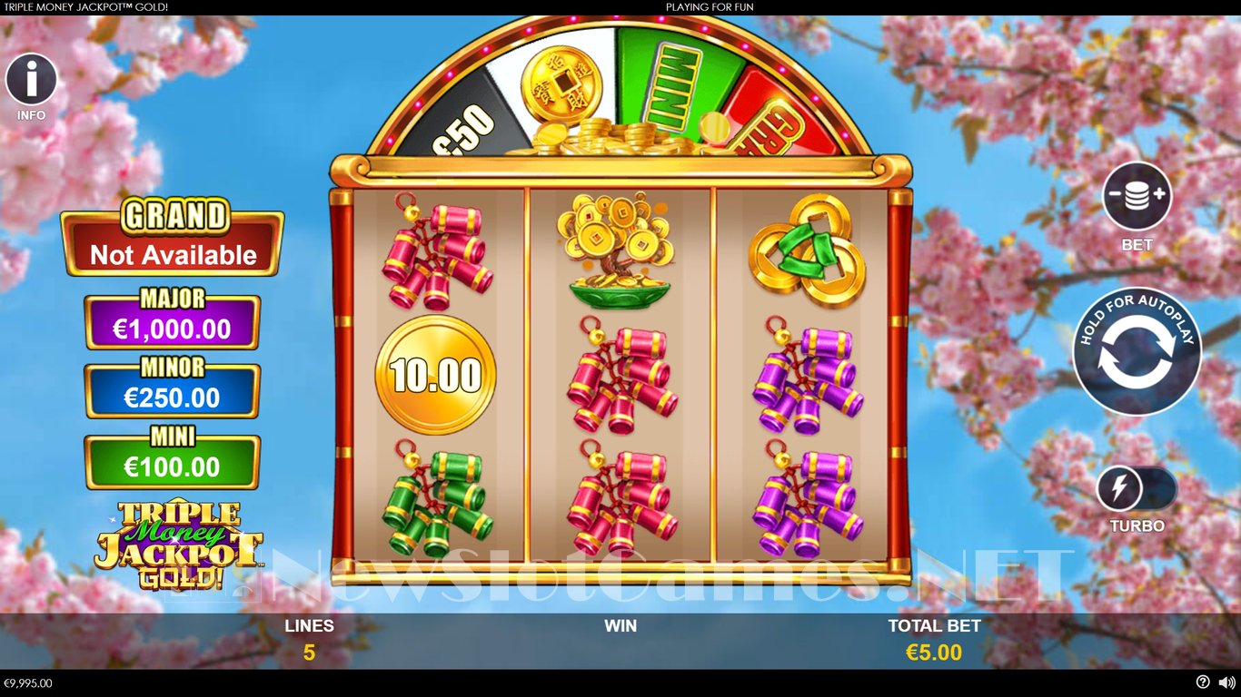 Triple Money Jackpot Gold Slot Demo Image