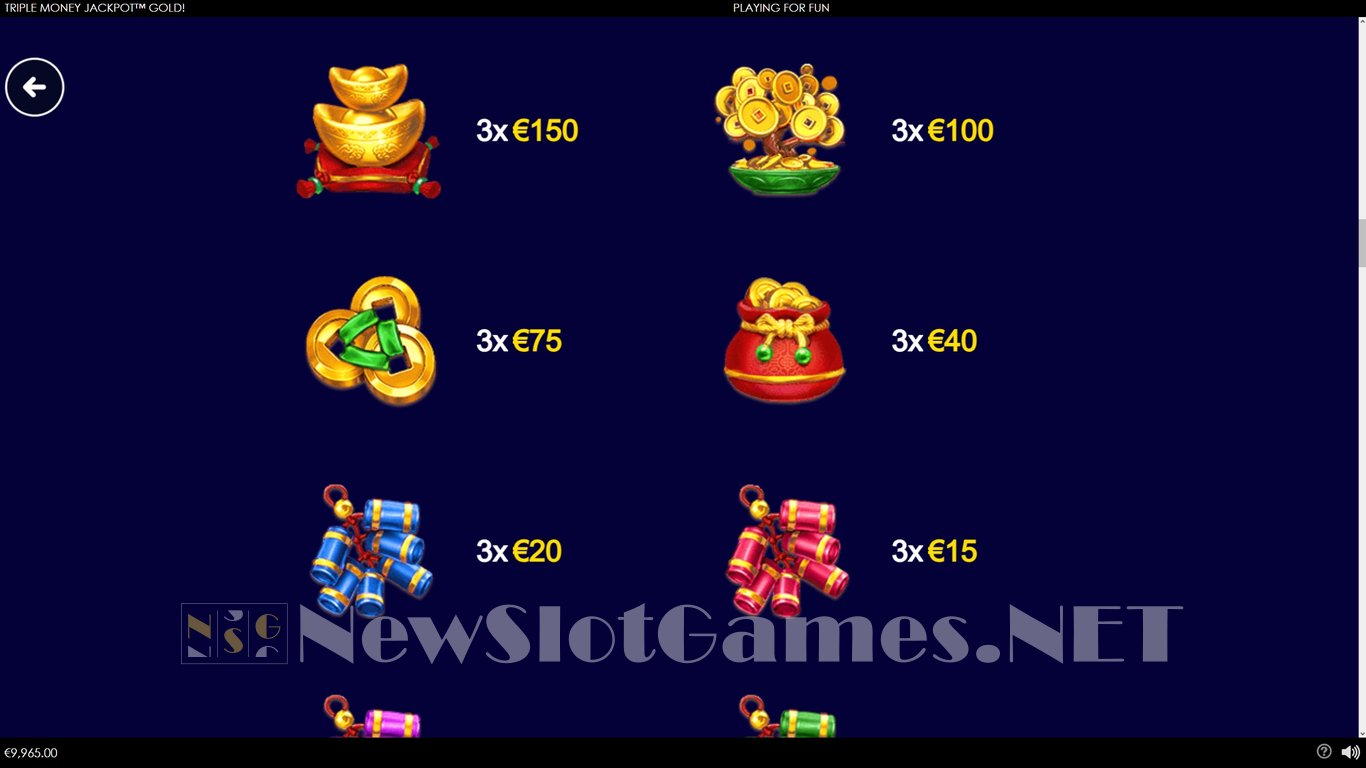 Triple Money Jackpot Gold Slot Slot Image in Demo - pic. 5