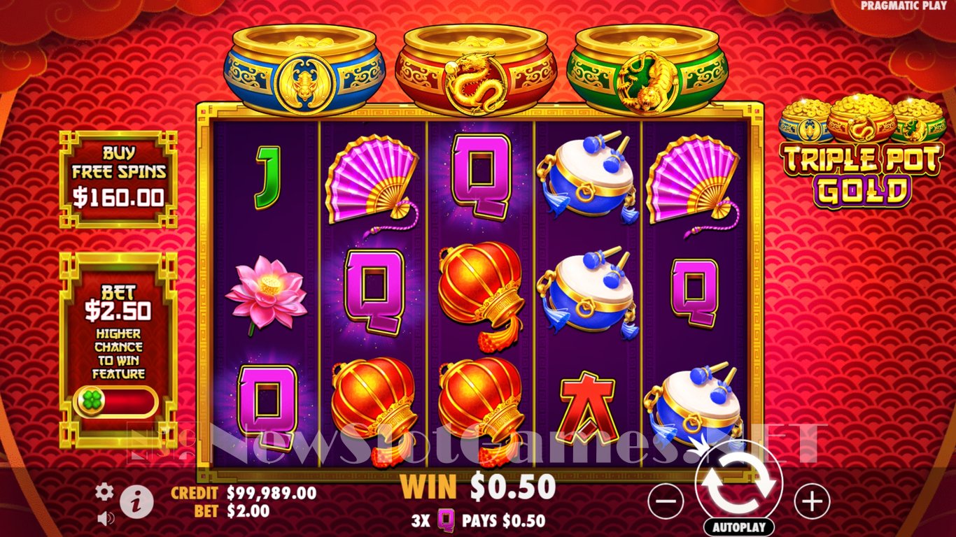 Triple Pot Gold Slot Slot Image in Demo - pic. 4