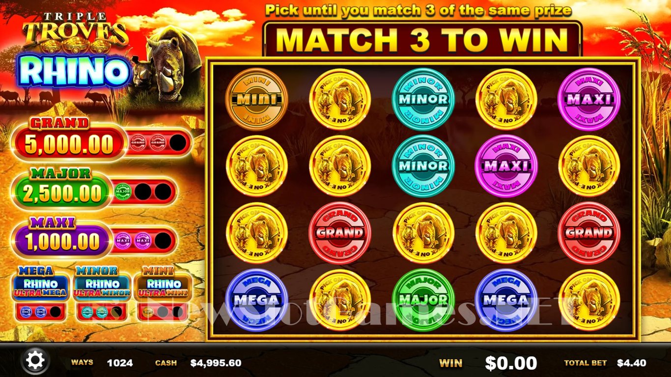 Triple Troves Rhino Slot Slot Image in Demo - pic. 3