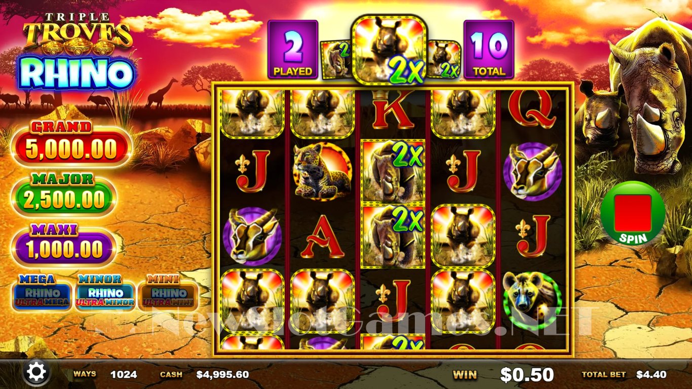 Triple Troves Rhino Slot Slot Image in Demo - pic. 5