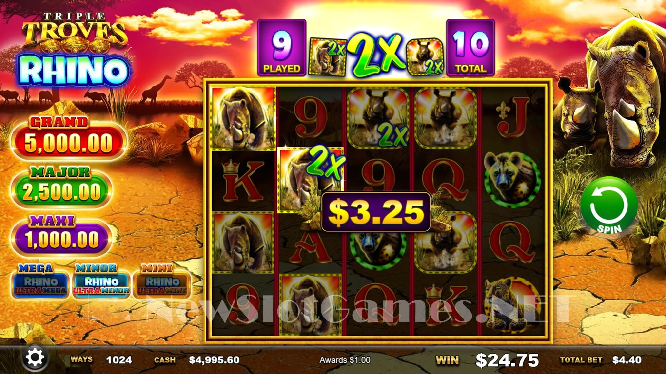 Triple Troves Rhino Slot Slot Image in Demo - pic. 6