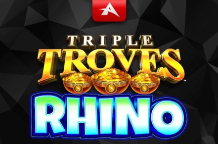 Triple Troves Rhino Slot Logo