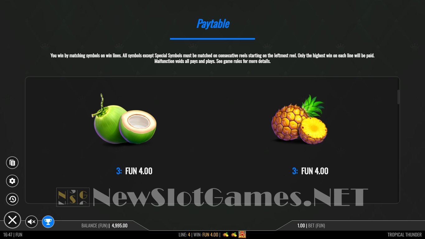 Tropical Thunder Slot Slot Image in Demo - pic. 8