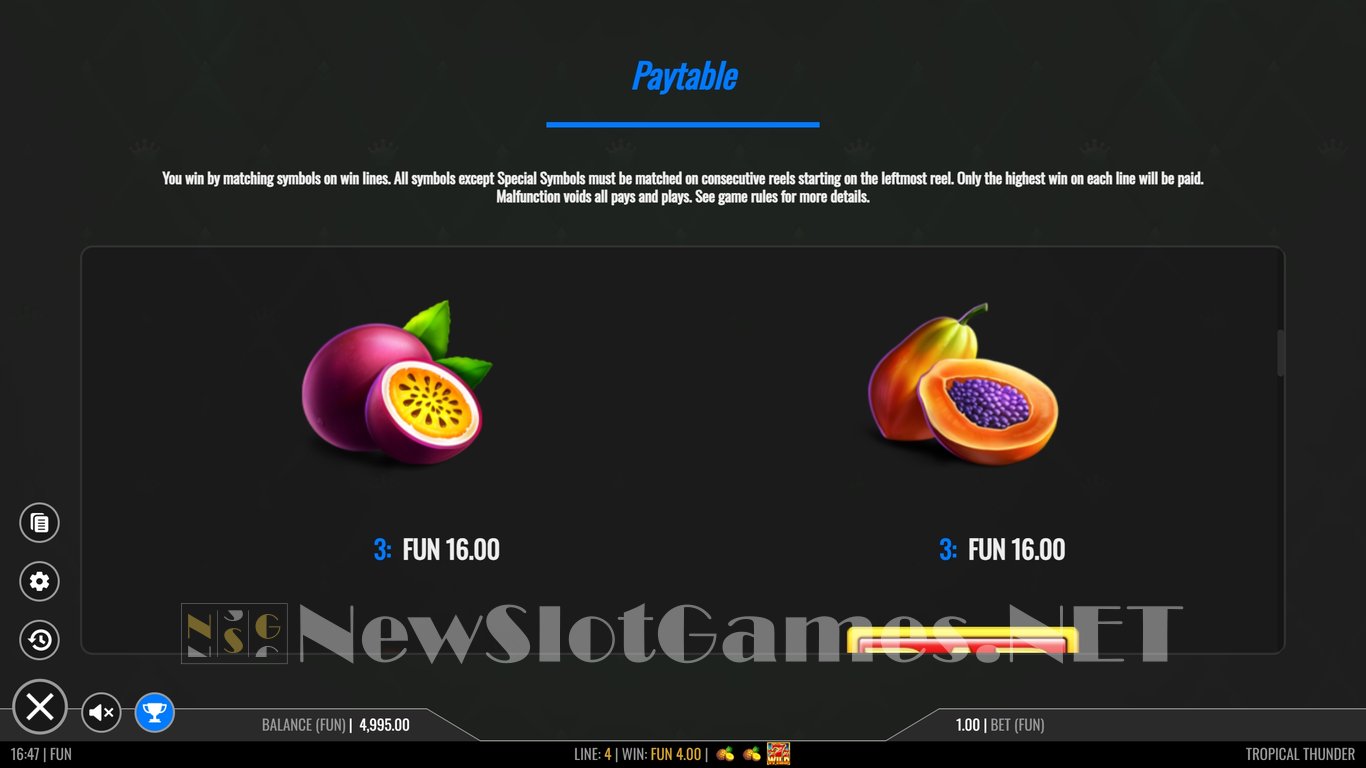 Tropical Thunder Slot Slot Image in Demo - pic. 9