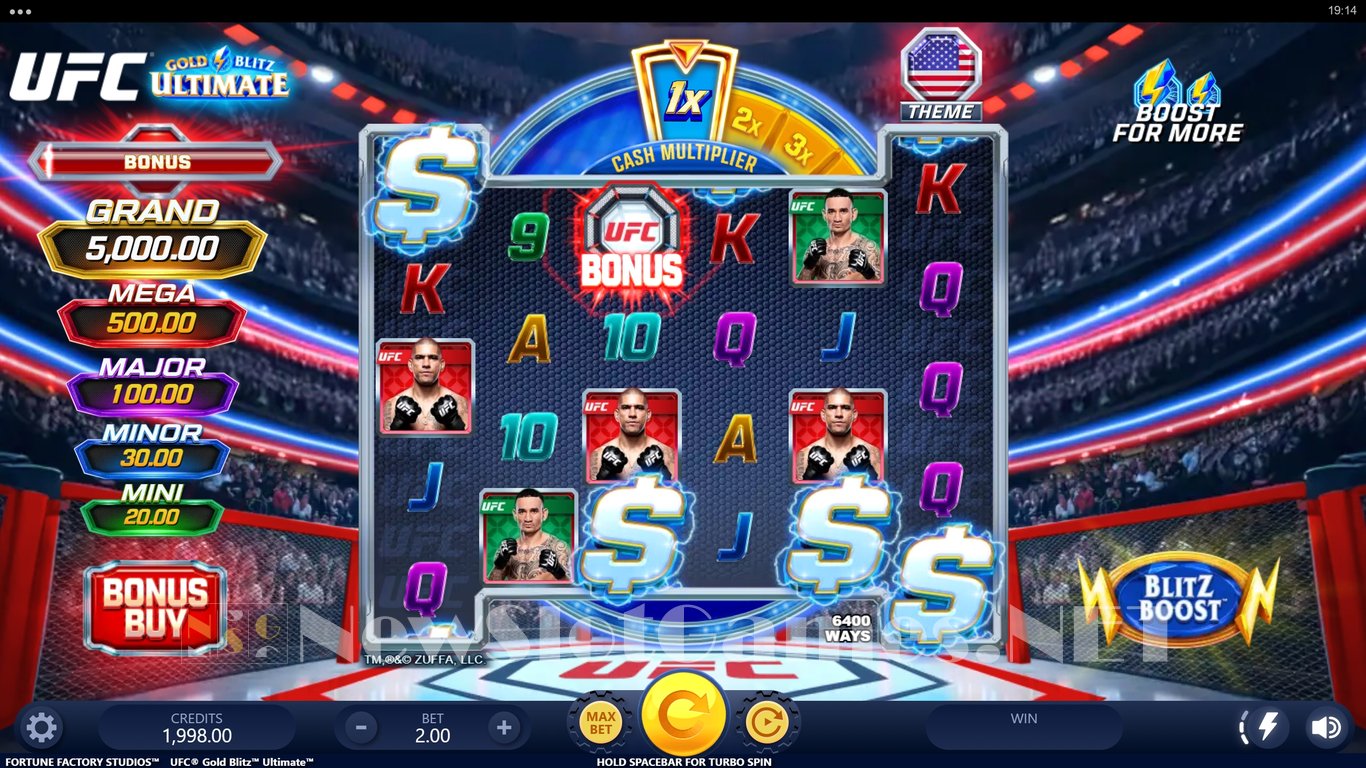 UFC Gold Blitz Ultimate Slot Demo Image