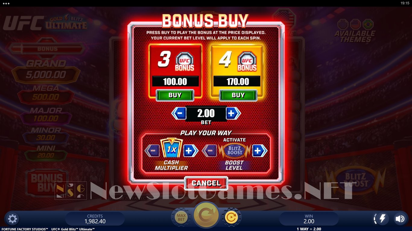 UFC Gold Blitz Ultimate Slot Slot Image in Demo - pic. 6