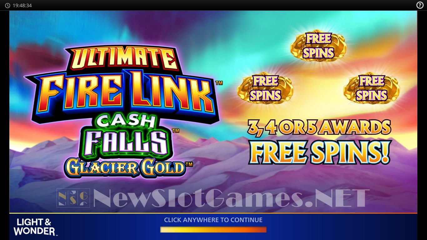 Ultimate Fire Link Cash Falls Glacier Gold Slot Demo Image
