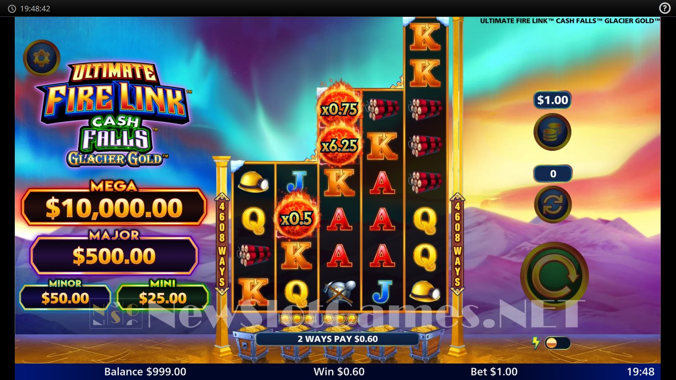 Ultimate Fire Link Cash Falls Glacier Gold Slot Slot Image in Demo - pic. 2
