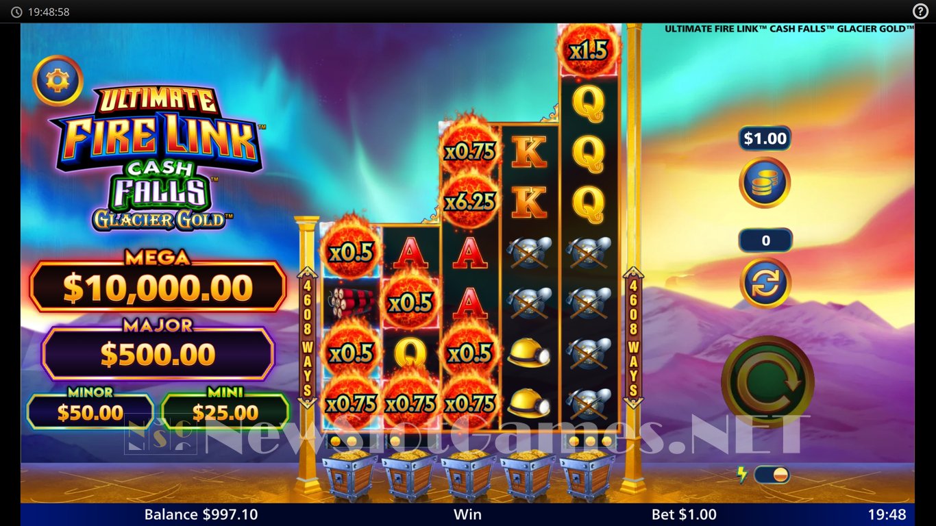 Ultimate Fire Link Cash Falls Glacier Gold Slot Slot Image in Demo - pic. 4