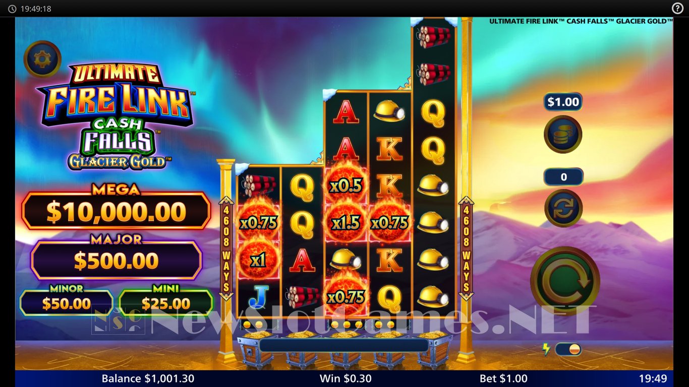 Ultimate Fire Link Cash Falls Glacier Gold Slot Slot Image in Demo - pic. 5