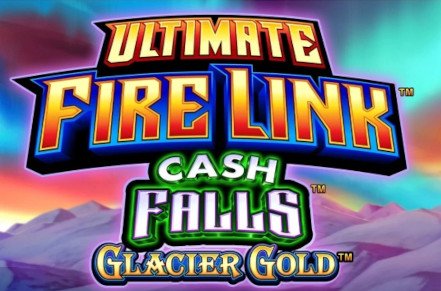 Ultimate Fire Link Cash Falls Glacier Gold Slot Logo