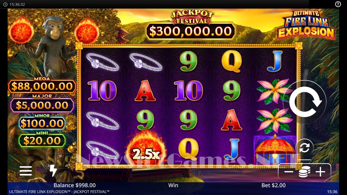 Ultimate Fire Link Explosion Slot Demo Image