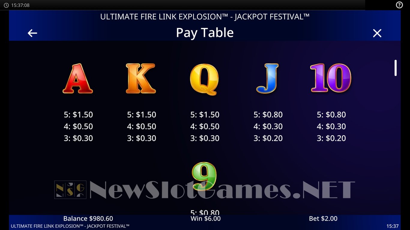 Ultimate Fire Link Explosion Slot Slot Image in Demo - pic. 6