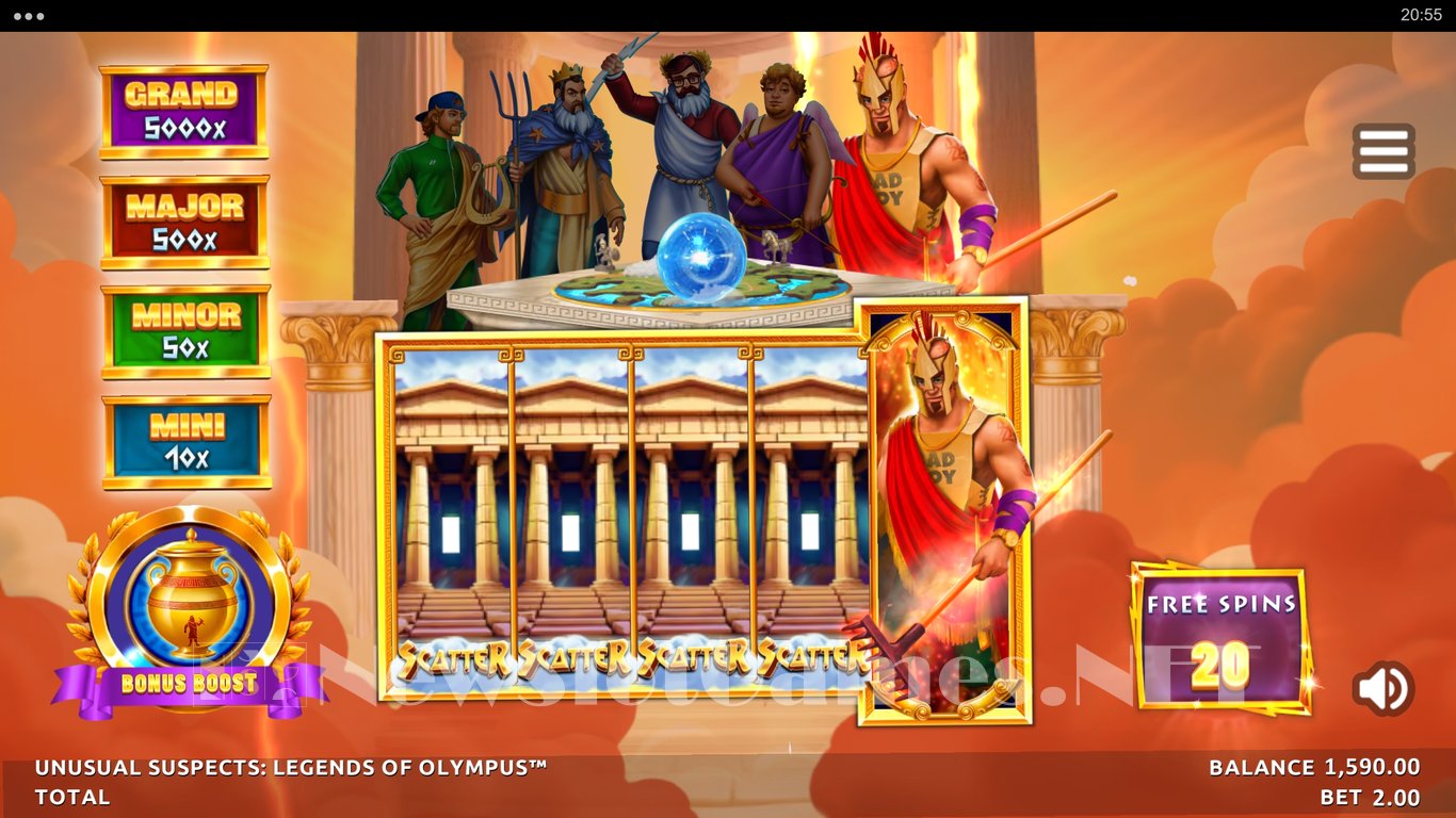 Unusual Suspects Legends of Olympus Slot Slot Image in Demo - pic. 10