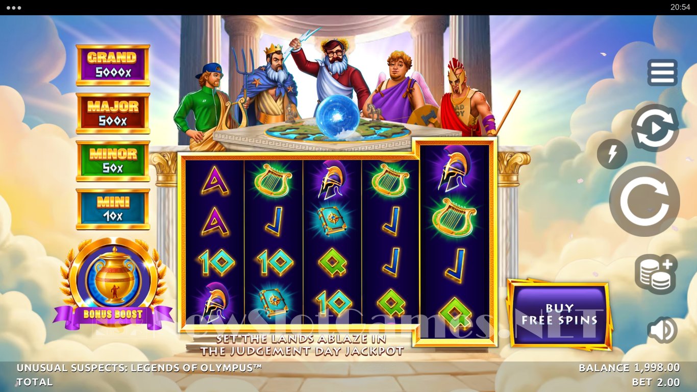 Unusual Suspects Legends of Olympus Slot Slot Image in Demo - pic. 2