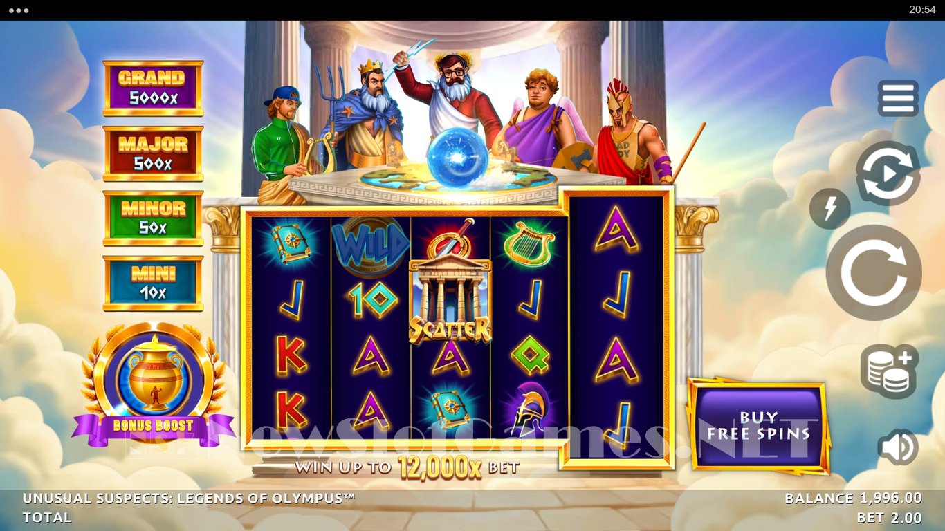 Unusual Suspects Legends of Olympus Slot Slot Image in Demo - pic. 3