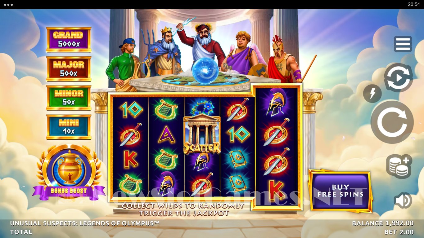 Unusual Suspects Legends of Olympus Slot Slot Image in Demo - pic. 4