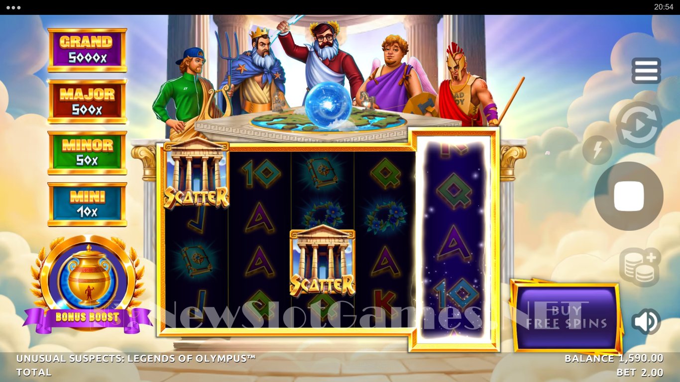 Unusual Suspects Legends of Olympus Slot Slot Image in Demo - pic. 6
