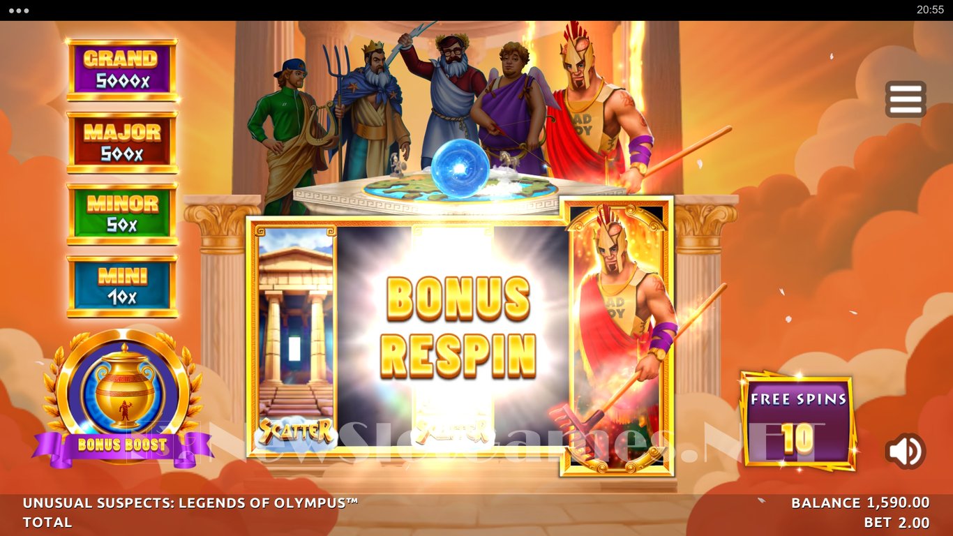 Unusual Suspects Legends of Olympus Slot Slot Image in Demo - pic. 8