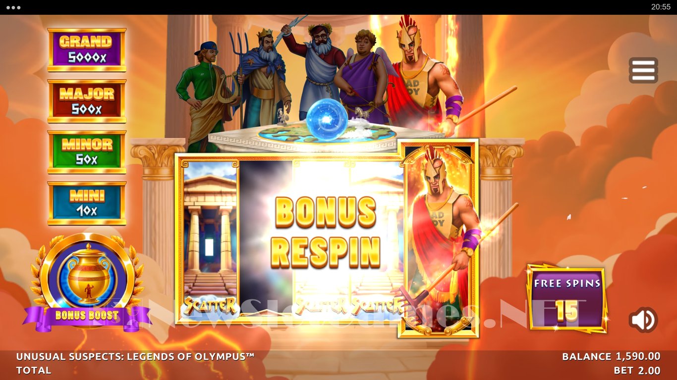 Unusual Suspects Legends of Olympus Slot Slot Image in Demo - pic. 9