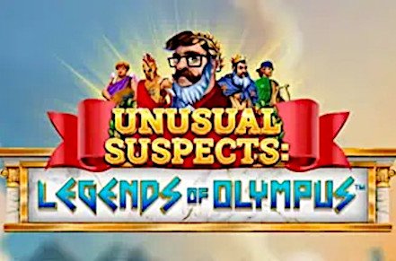 Unusual Suspects Legends of Olympus Slot Logo