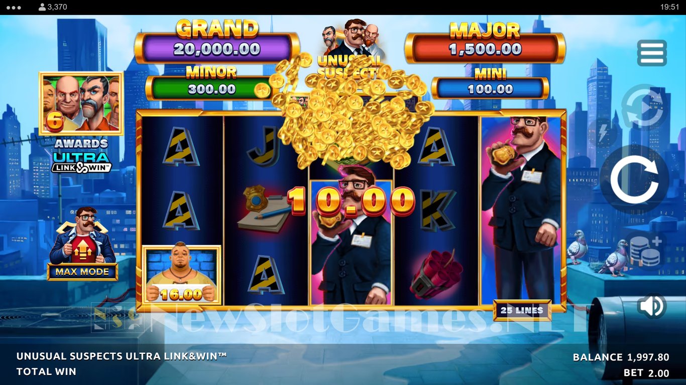 Unusual Suspects Ultra Link & Win Slot Slot Image in Demo - pic. 2