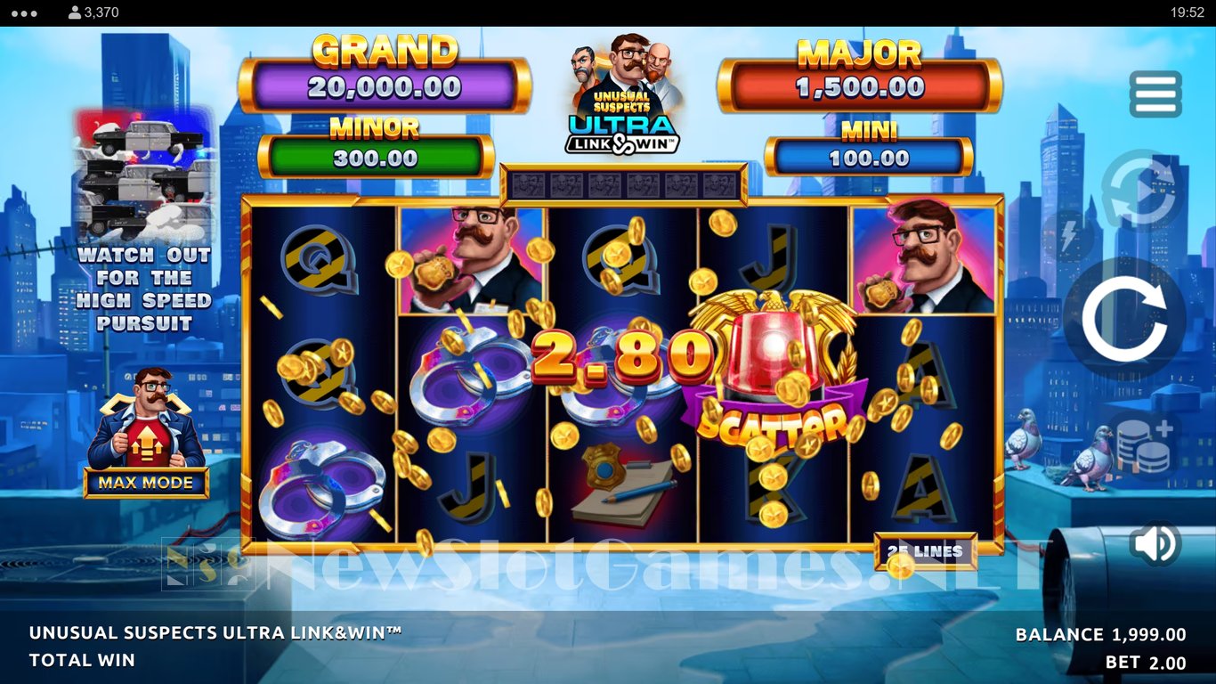 Unusual Suspects Ultra Link & Win Slot Slot Image in Demo - pic. 5