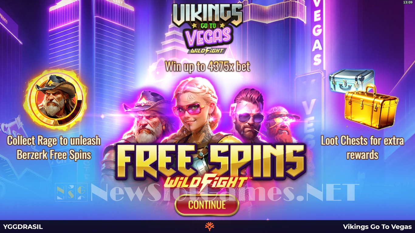 Vikings go to Vegas Wild Fight Slot Demo Image