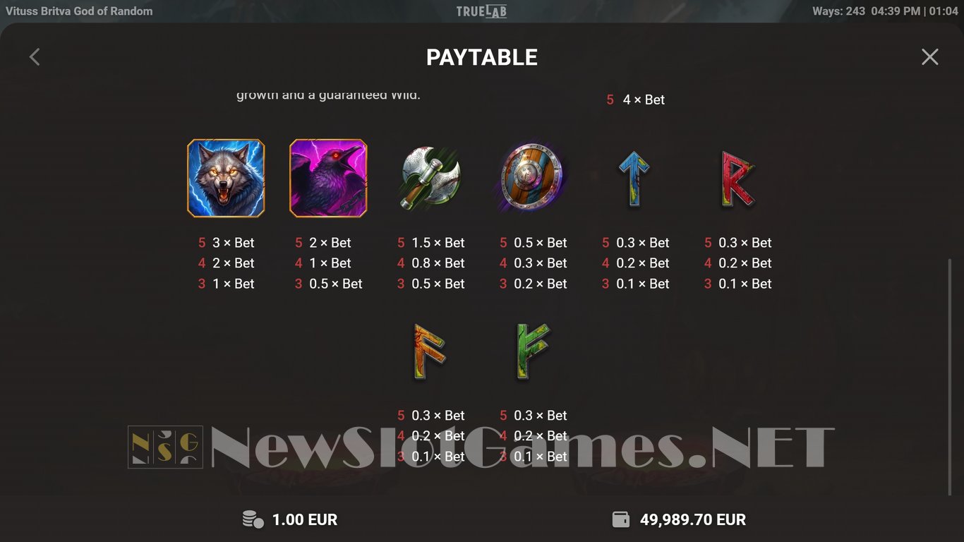 Vituss Britva God of Random Slot Slot Image in Demo - pic. 6
